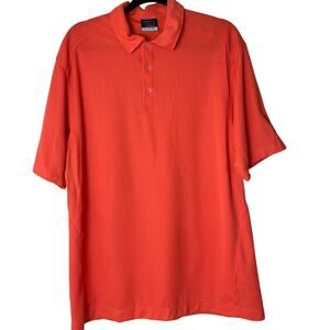 Nike Golf Dri-FIT Orange Short Sleeve Shirt - Men's Large